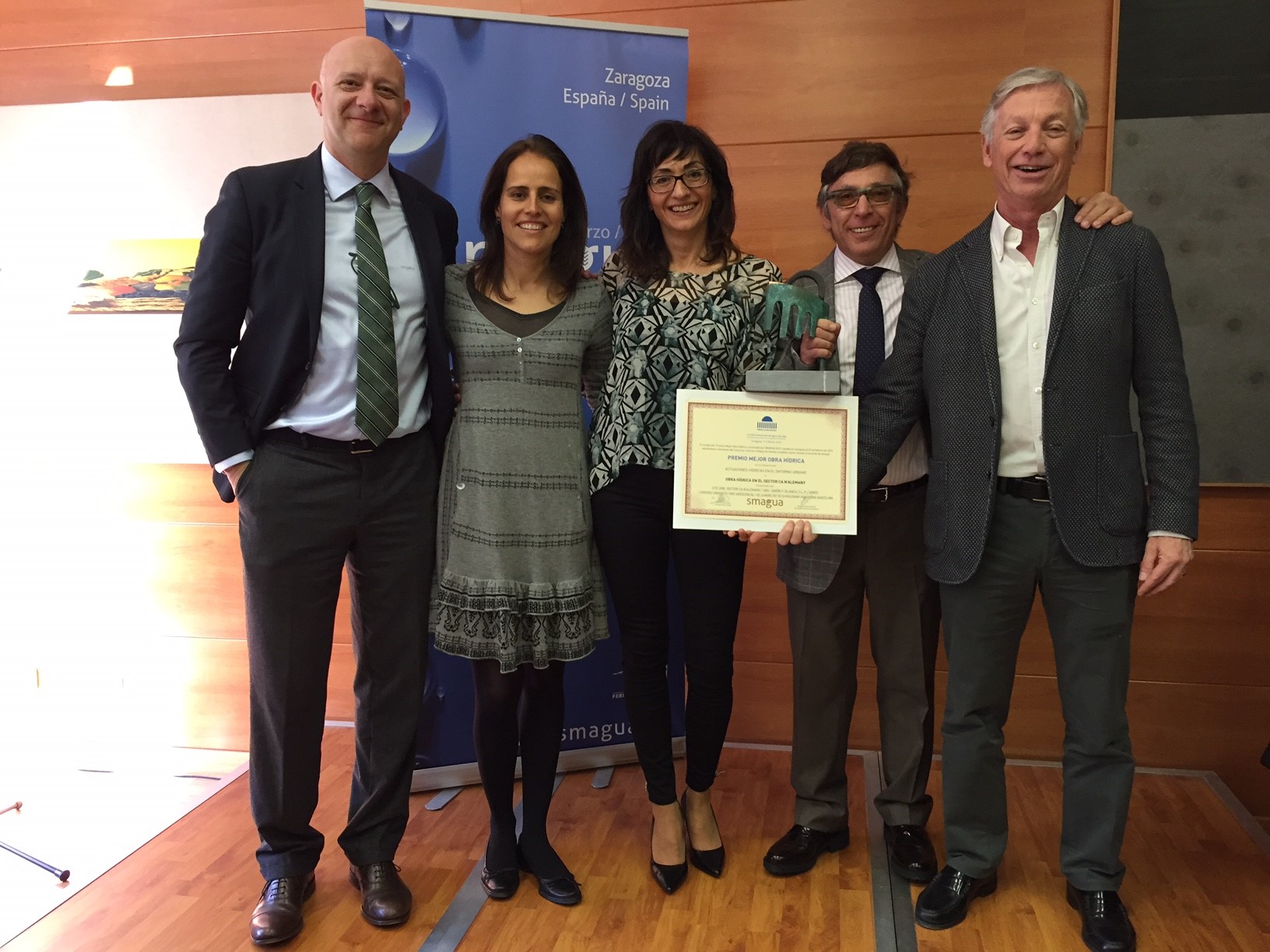 Rubau - Oscar Pardo recoge premio SMAGUA otorgado a Ca N'Alemany